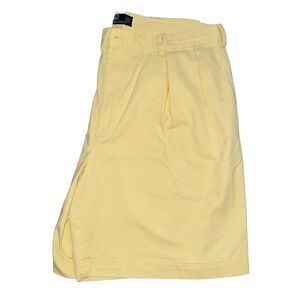 Polo Ralph Lauren Men’s Size 42 Yellow Tyler Chino Shorts Pleated Short Pant Y2K